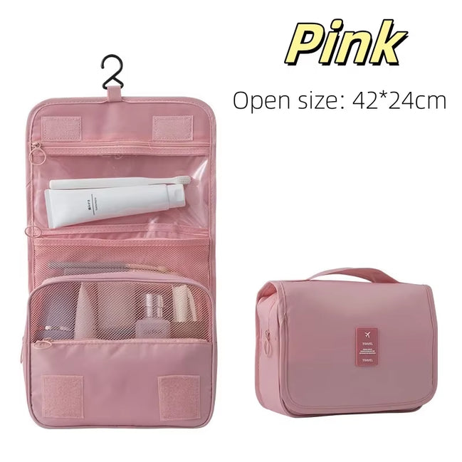 Water-Resistant Hanging Travel Toiletry Bag 