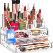 Clear Makeup & Jewelry Organizer with Drawers