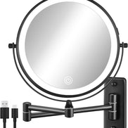 Rechargeable Wall-Mounted LED Makeup Mirror
