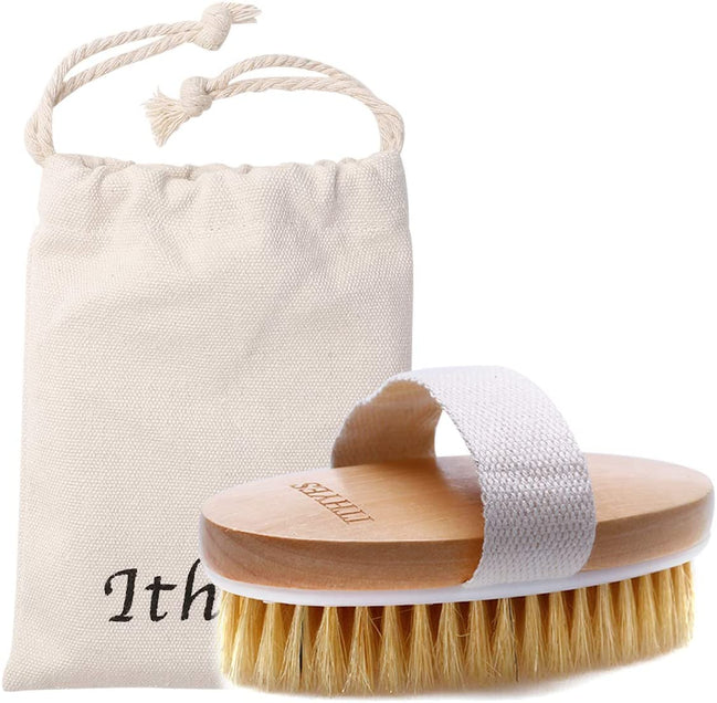 Natural Bristle Exfoliating Dry Body Brush