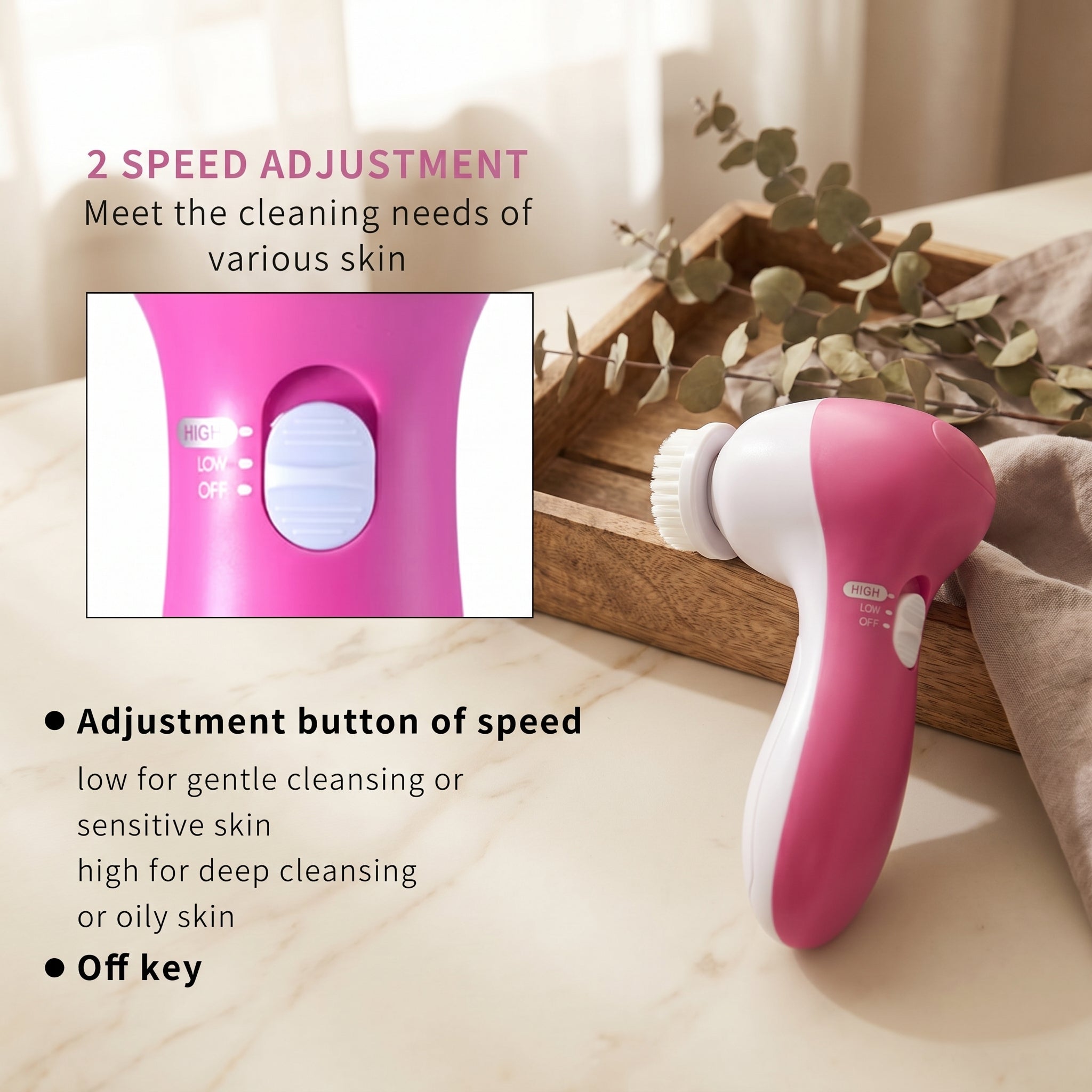 5-in-1 Electric Facial Cleansing Brush
