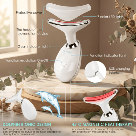 7-Color LED Face & Neck Massager