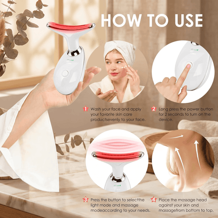 7-Color LED Face & Neck Massager