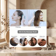 Soft Silicone Scalp Massager Shampoo Brush