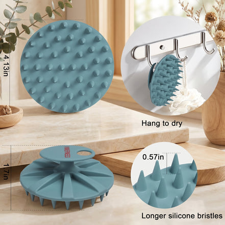Soft Silicone Scalp Massager Shampoo Brush