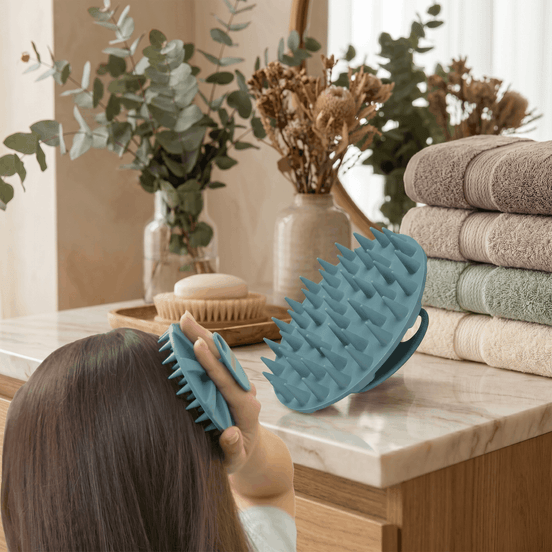 Soft Silicone Scalp Massager Shampoo Brush