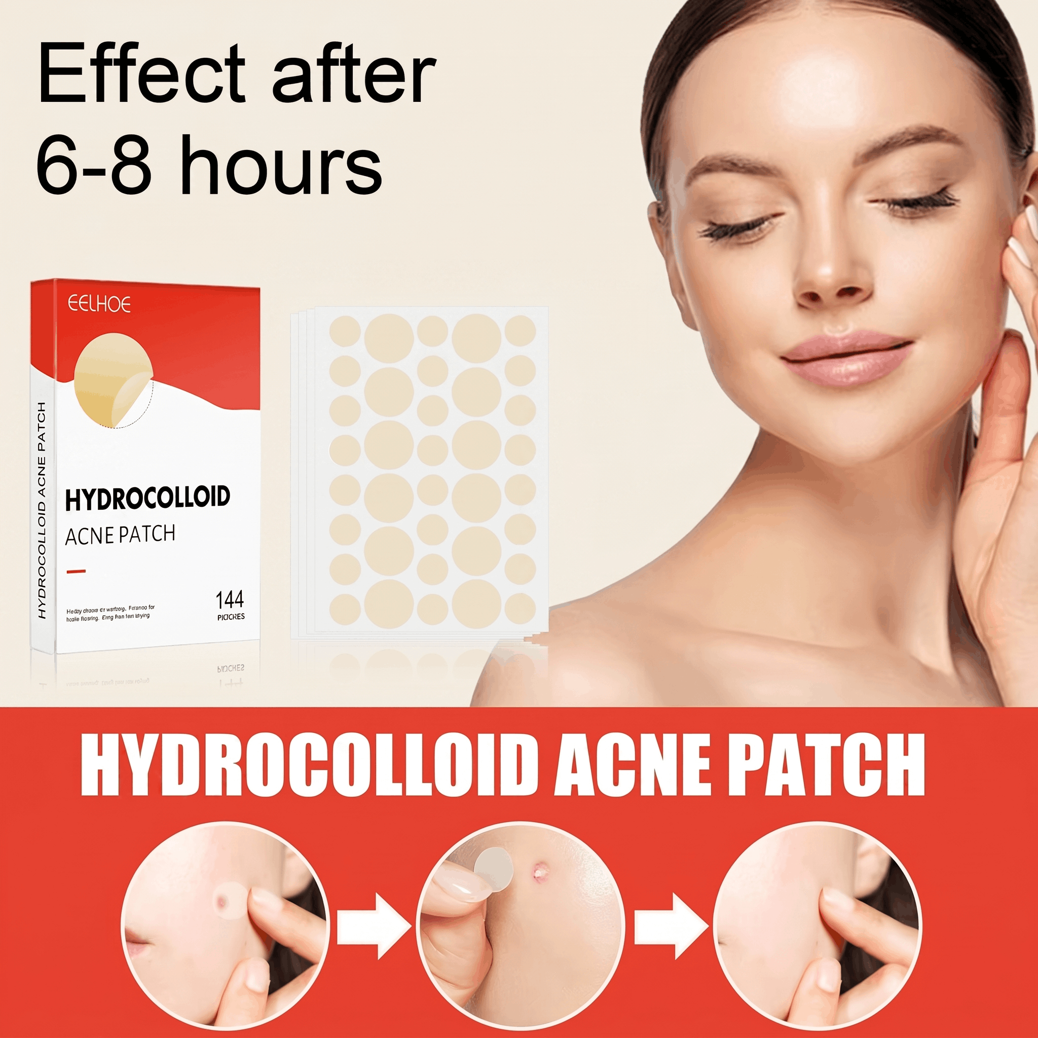 Translucent Hydrocolloid Acne Patches