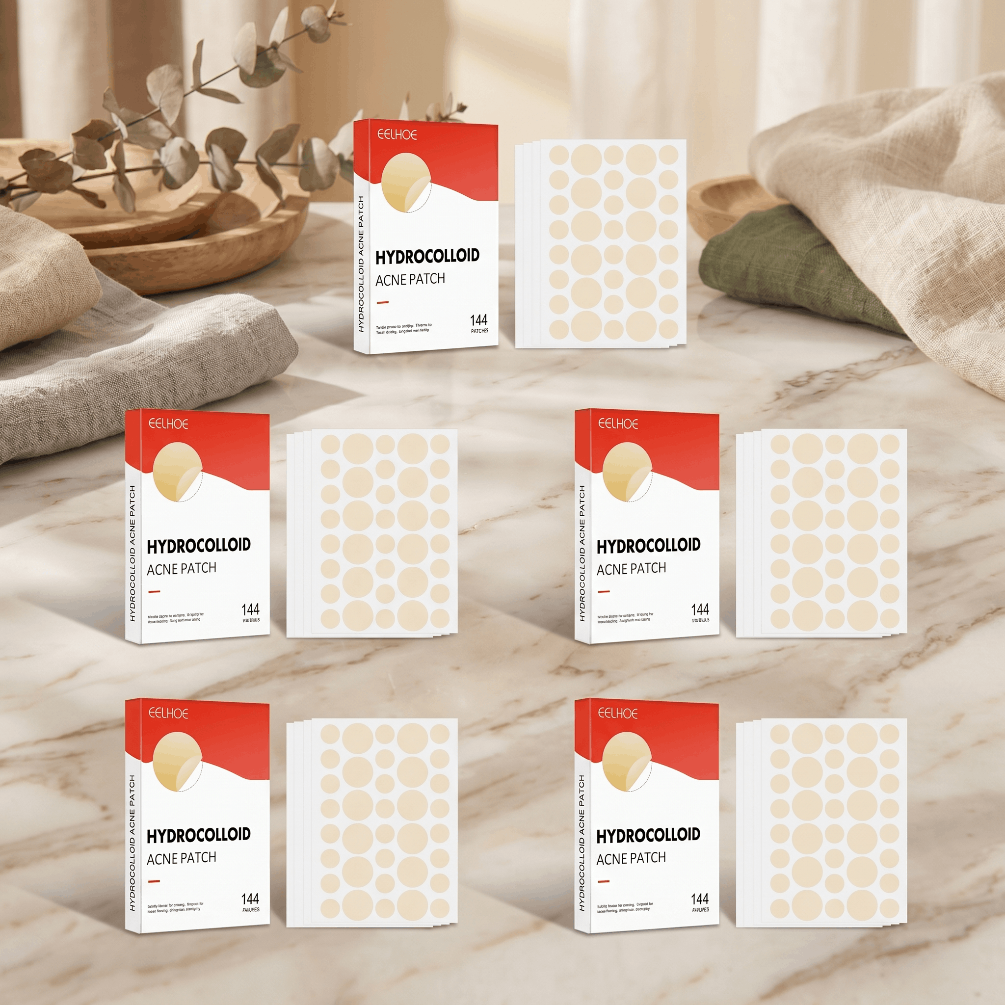 Translucent Hydrocolloid Acne Patches