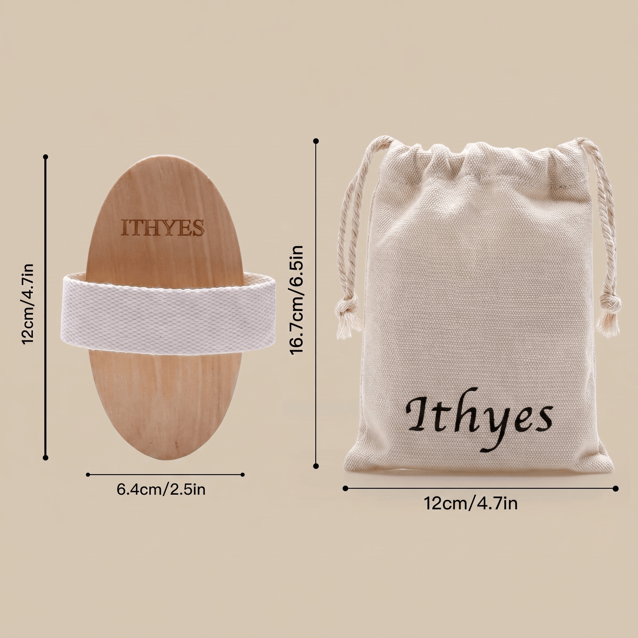 Natural Bristle Exfoliating Dry Body Brush