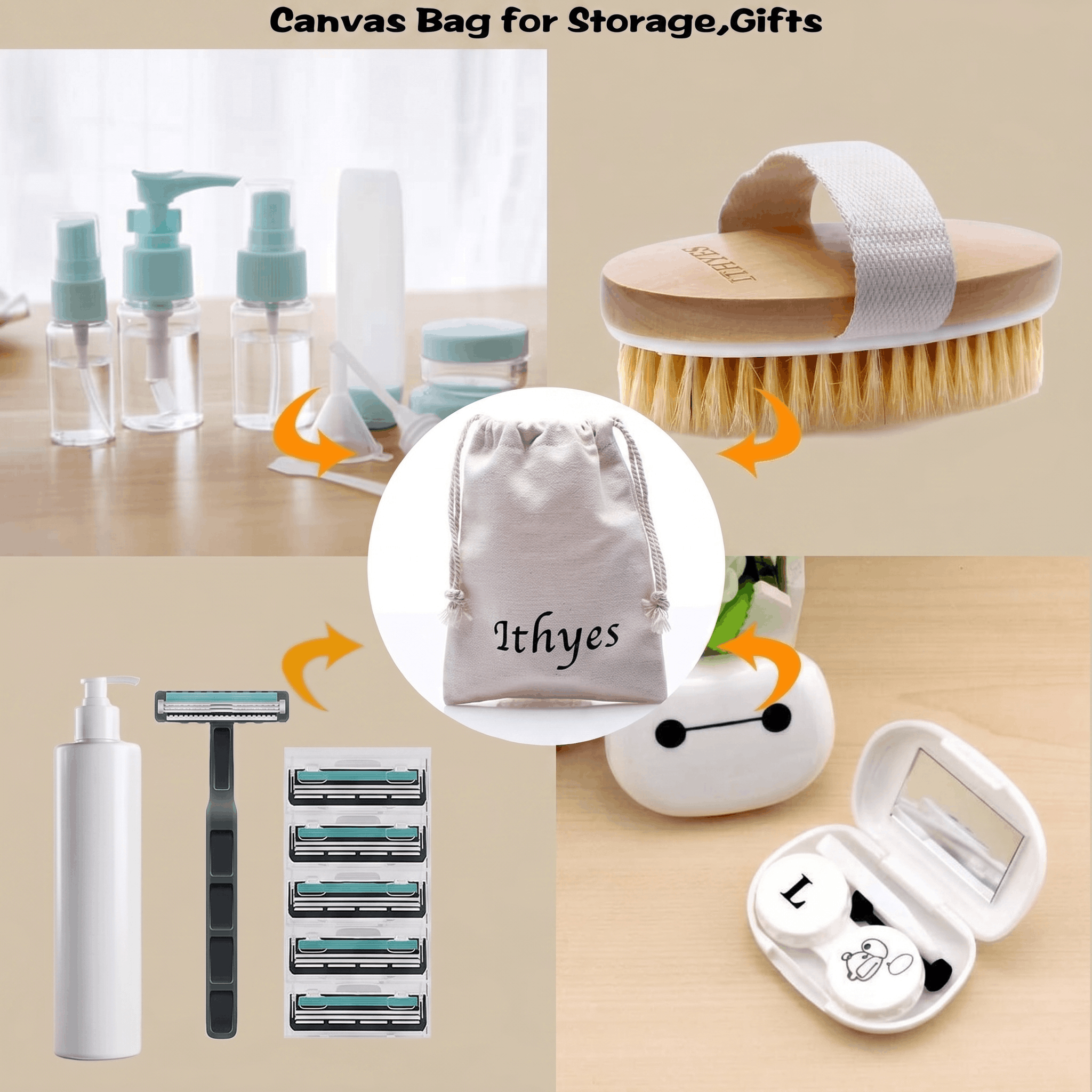Natural Bristle Exfoliating Dry Body Brush