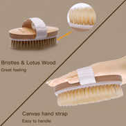 Natural Bristle Exfoliating Dry Body Brush