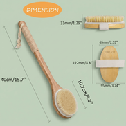 Wooden Dry Body Brush Set