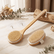 Wooden Dry Body Brush Set