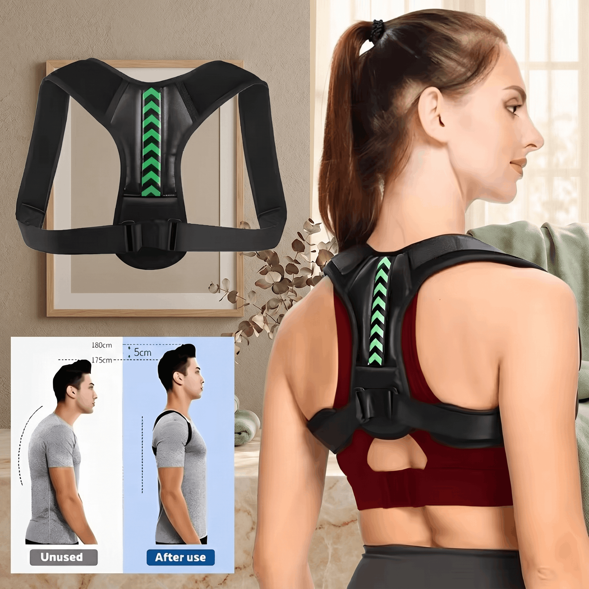 Adjustable Posture Support Brace 
