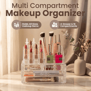 Clear Makeup & Jewelry Organizer with Drawers