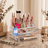 Clear Makeup & Jewelry Organizer with Drawers