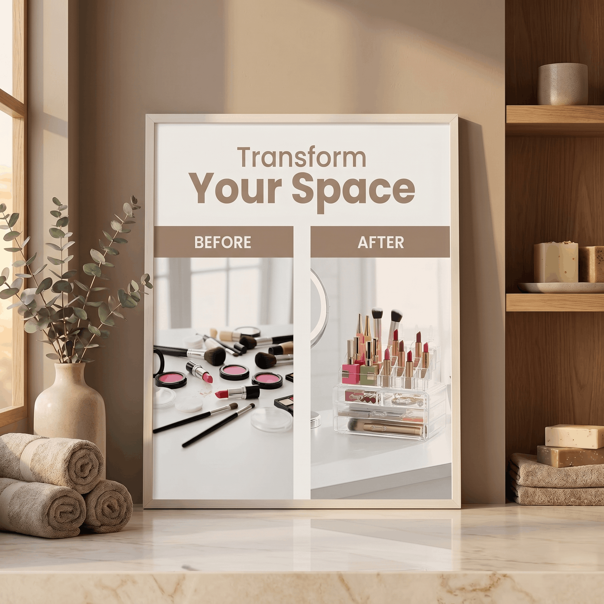 Clear Makeup & Jewelry Organizer with Drawers