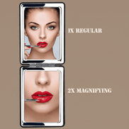 Compact Black Travel Vanity Mirror
