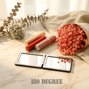 Compact Black Travel Vanity Mirror