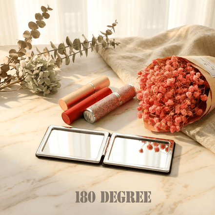 Compact Black Travel Vanity Mirror