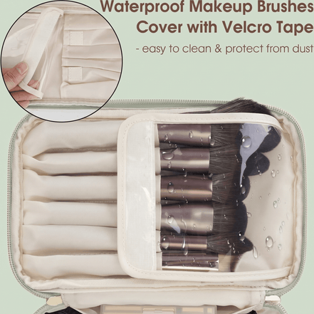 Vegan Leather Travel Makeup Organizer Bag