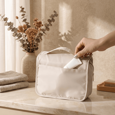Water-Resistant Hanging Travel Toiletry Bag 