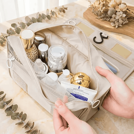 Water-Resistant Hanging Travel Toiletry Bag 