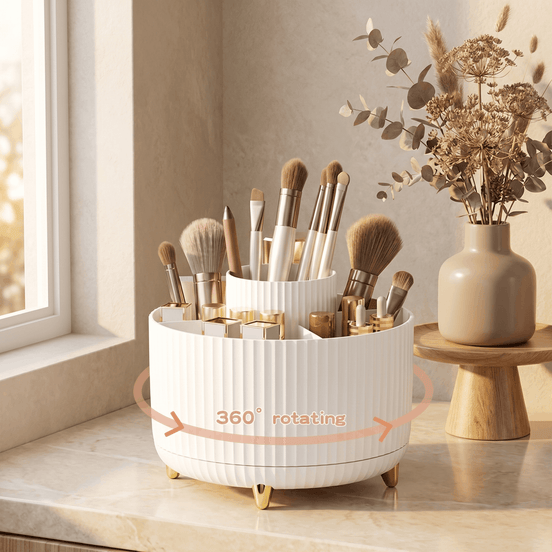 360° Rotating Makeup Organizer