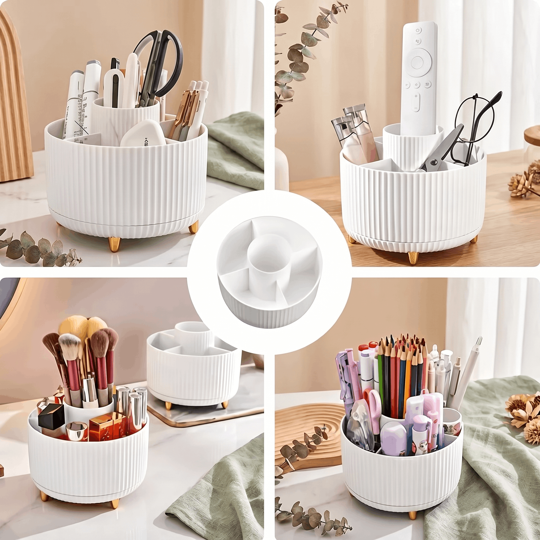 360° Rotating Makeup Organizer