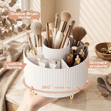 360° Rotating Makeup Organizer