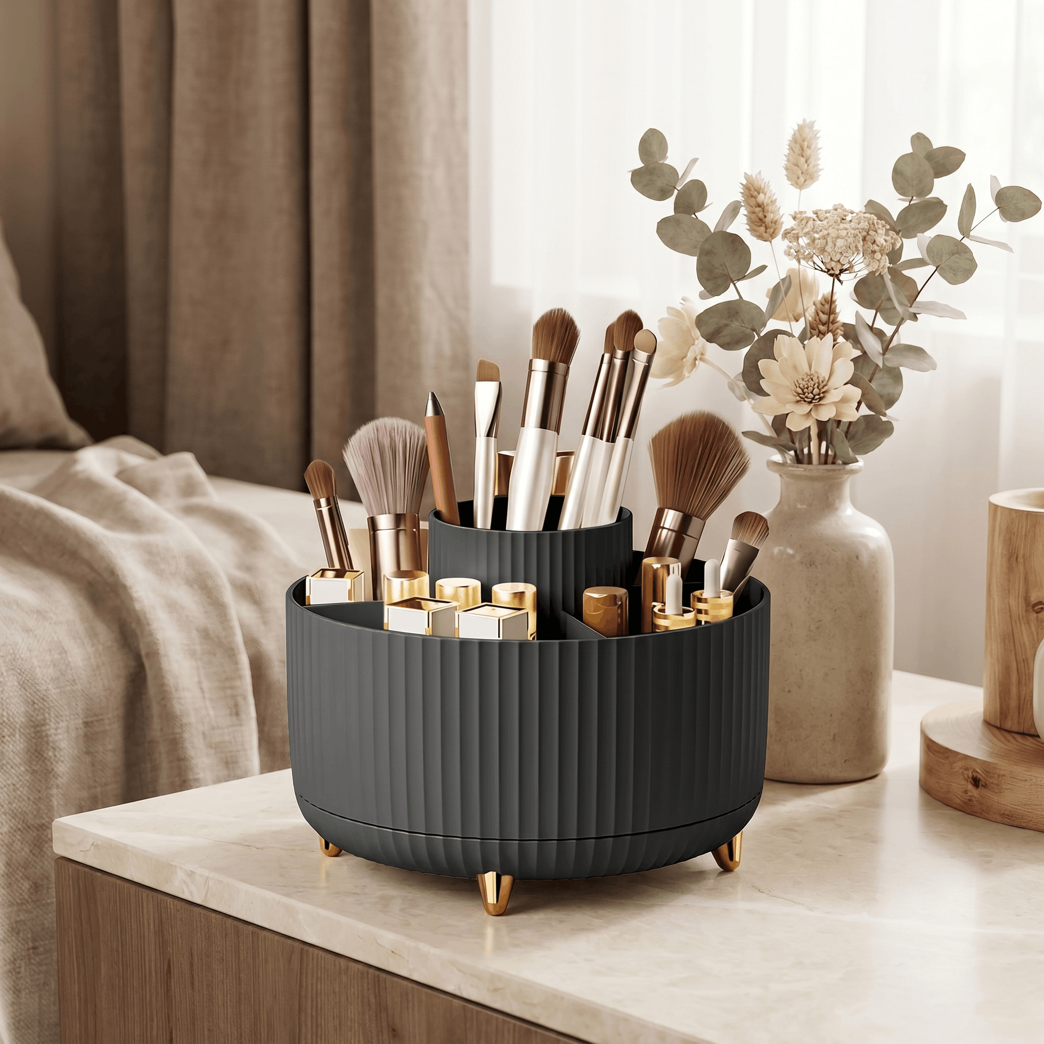 360° Rotating Makeup Organizer