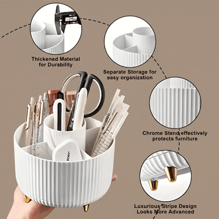 360° Rotating Makeup Organizer