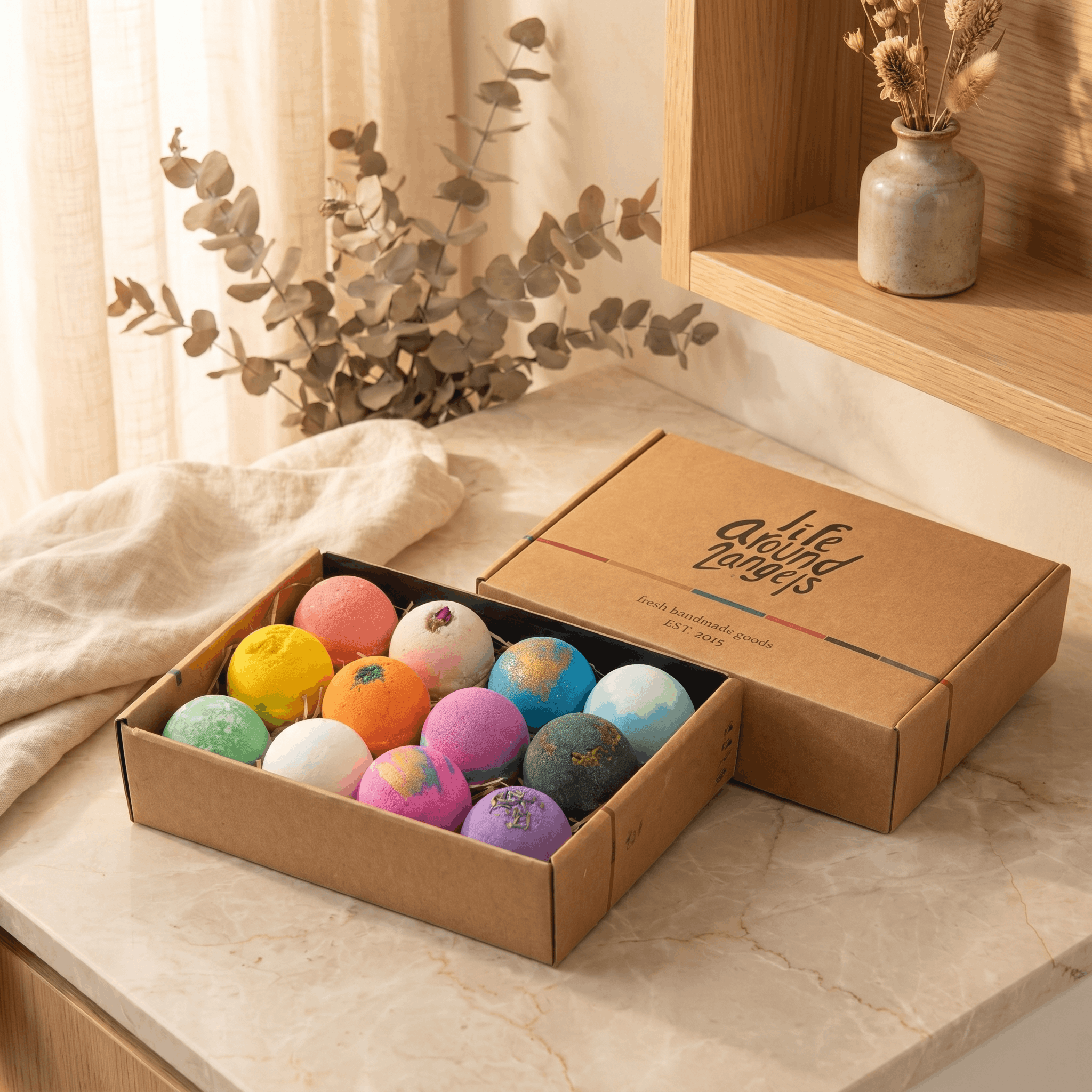 12-Piece Moisturizing Bath Bomb Gift Set