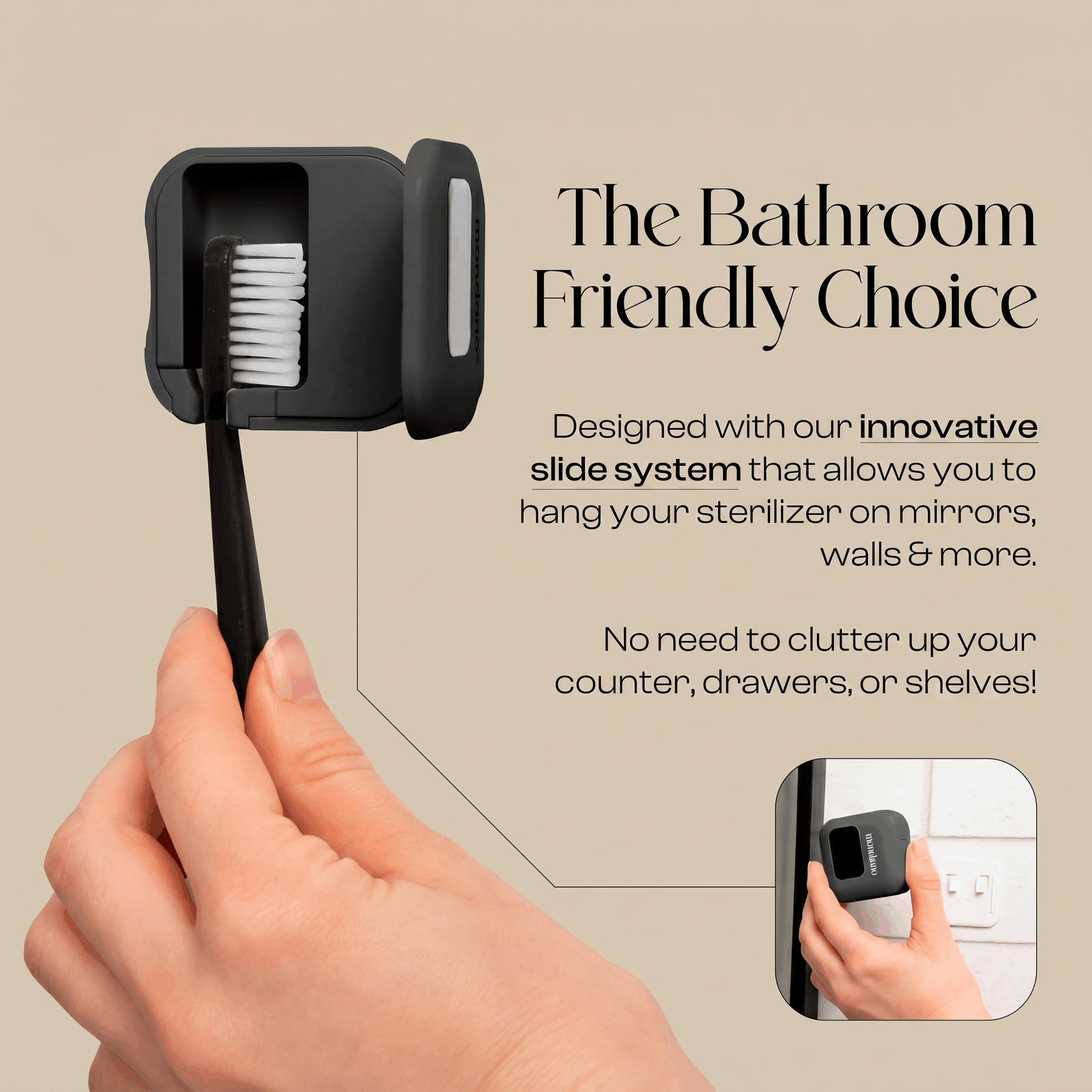 UV-C Rechargeable Toothbrush Sanitizer Case