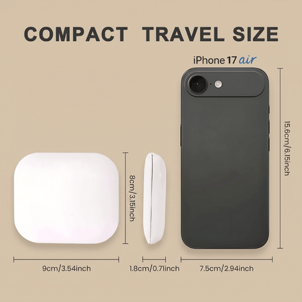 2X LED Compact Travel Makeup Mirror