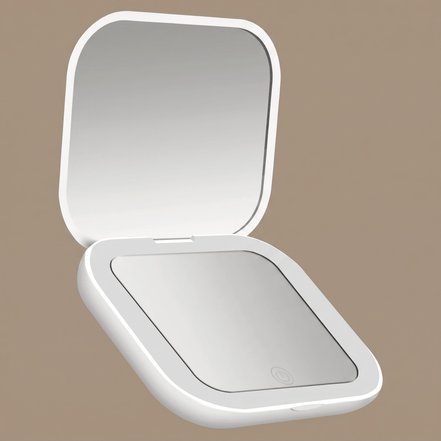 2X LED Compact Travel Makeup Mirror