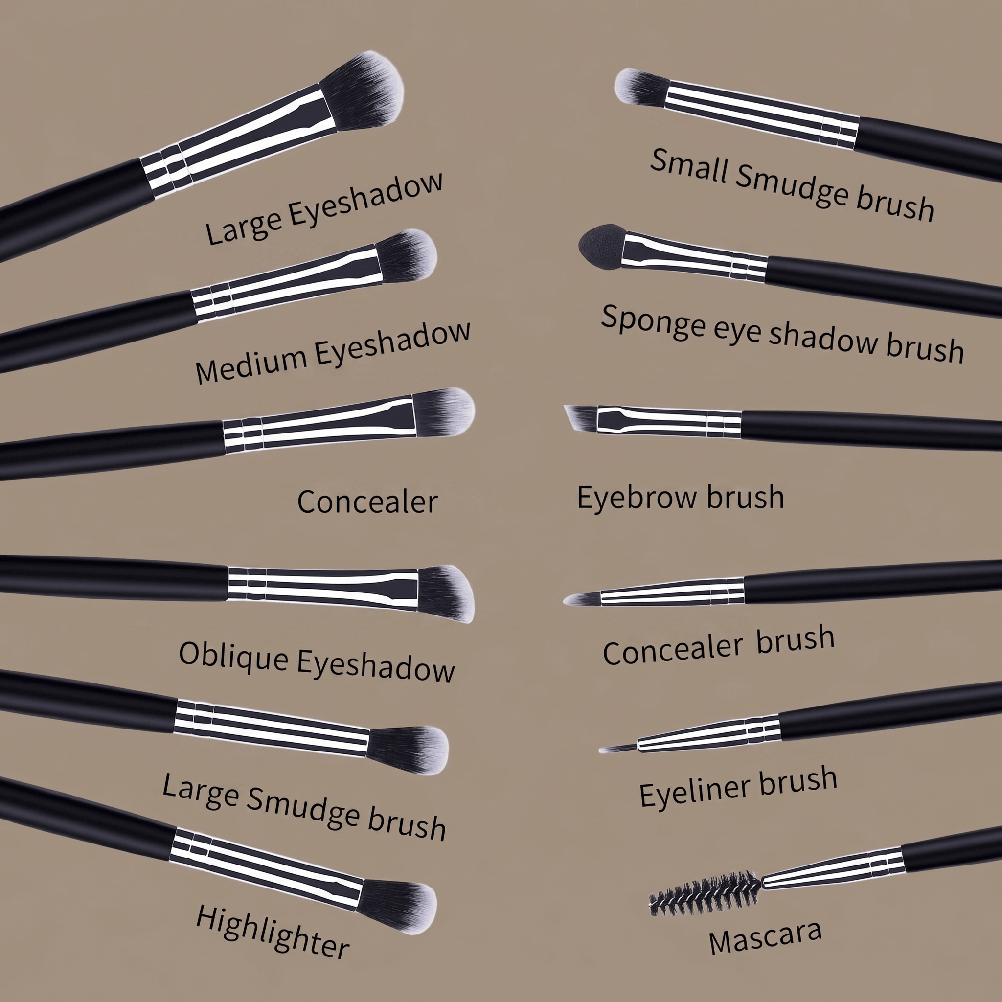 12-Piece Eye Makeup Brush Set