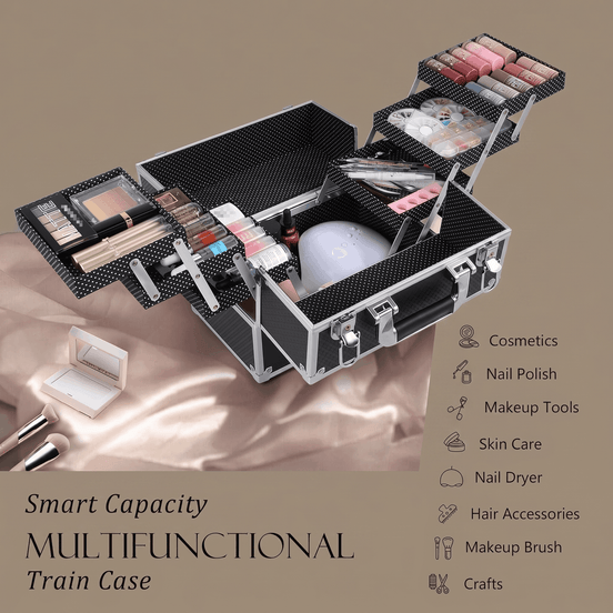 Large Professional Makeup Train Case