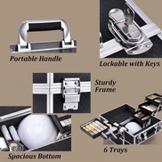 Large Professional Makeup Train Case