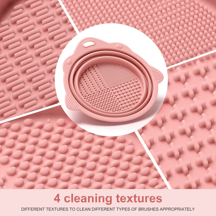 Foldable Silicone Makeup Brush Cleaner Bowl