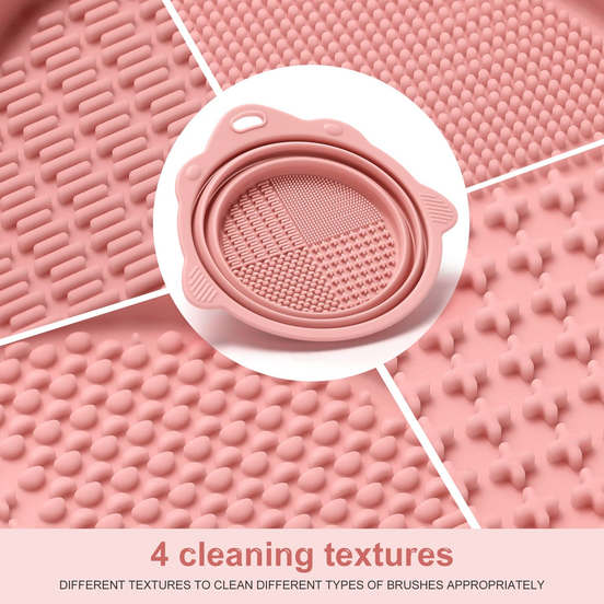 Foldable Silicone Makeup Brush Cleaner Bowl