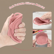 Foldable Silicone Makeup Brush Cleaner Bowl