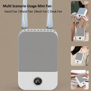Bladeless Hanging Neck & Waist Fan – 3-Speed, USB Rechargeable 
