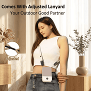 Bladeless Hanging Neck & Waist Fan – 3-Speed, USB Rechargeable 