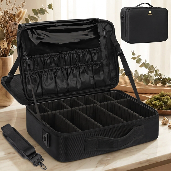 3-Layer Professional Makeup & Tools Train Case 
