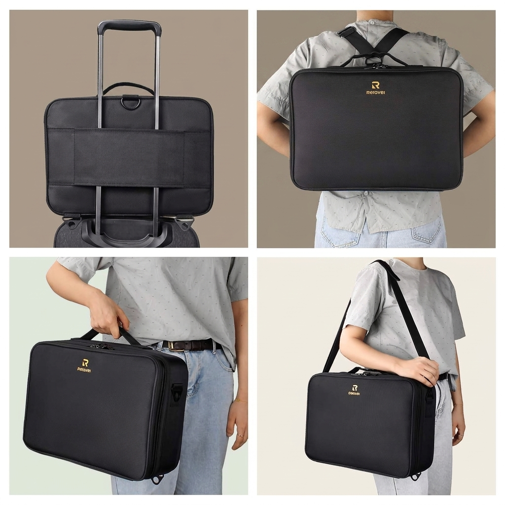 3-Layer Professional Makeup & Tools Train Case 