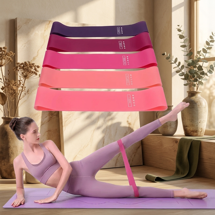 Portable Resistance Band Set for Yoga & Strength Training 