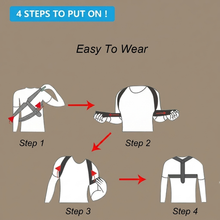 Adjustable Posture Correction Shoulder Belt
