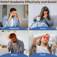 Migraine Relief Cap, Headache Relief Cap Mask Products, Cooling Odorless Gel Ice Head Wrap for Tension, Stress,Hangover & Puffy Eyes