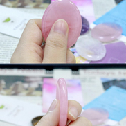 Amethyst & Rose Quartz Worry Stones (Set of 2)